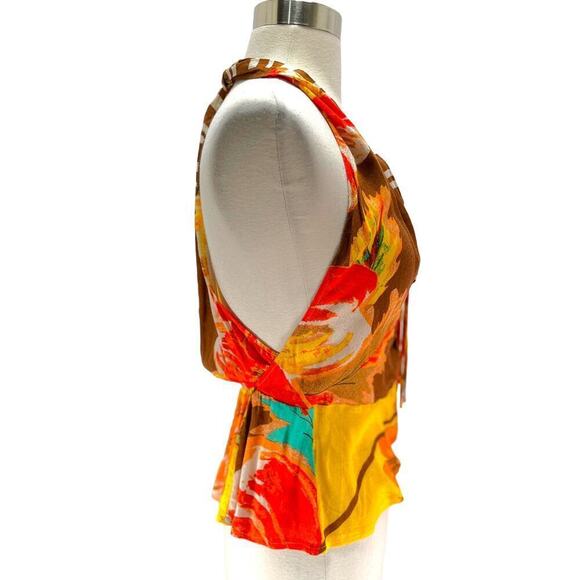 Free People Women's Size Small Mango Combo Hot Tropic Halter-Neck NEW - Picture 5 of 9